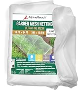 AlpineReach Garden Netting Ultra Fine Mesh 10 x 34 ft - Durable Protection Barrier Net Cover for ...