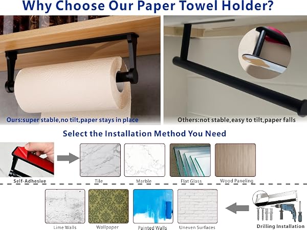 cabinet paper towel holder