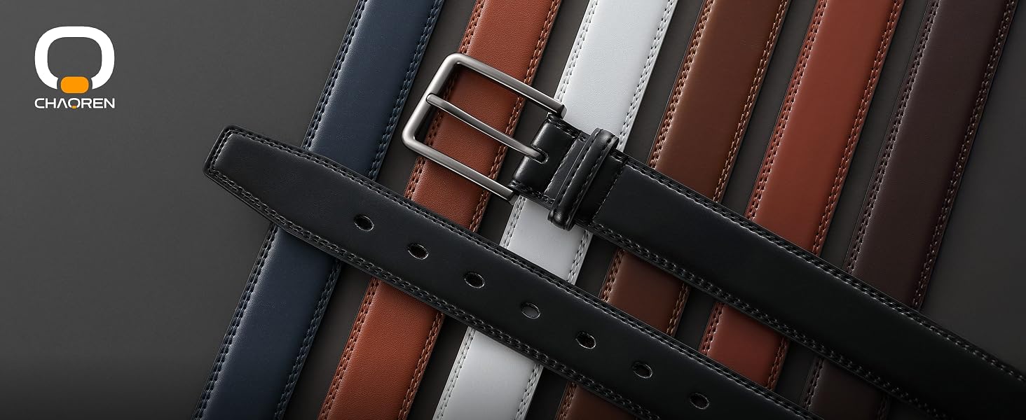 leather dress belt men