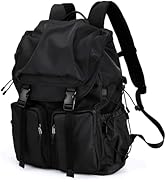 BJIAX Vintage Laptop Backpack for Men &amp; Women, 30L Functional Stylish Backpack with Stretchy Side...