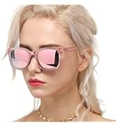 Myiaur Polarized Sunglasses for Women, Trendy Big Oversized Sun Glasses with Mirrored Lens UV400 ...