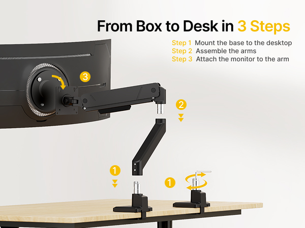 single monitor mount