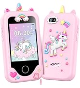 Kids Phone for Girls Toys, Unicorns Gifts for 3-10 Year Old Girls Boys Christmas Birthday Kids To...