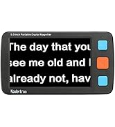 Koolertron Digital Video Magnifier,Handheld Portable Electronic Reading Aid Support AV Output to ...