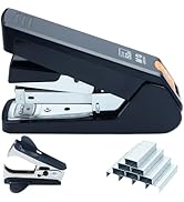 M&amp;G Effortless Desktop Stapler 50 Sheet Capacity, One Finger Stapling, Includes 1000 Staples and ...