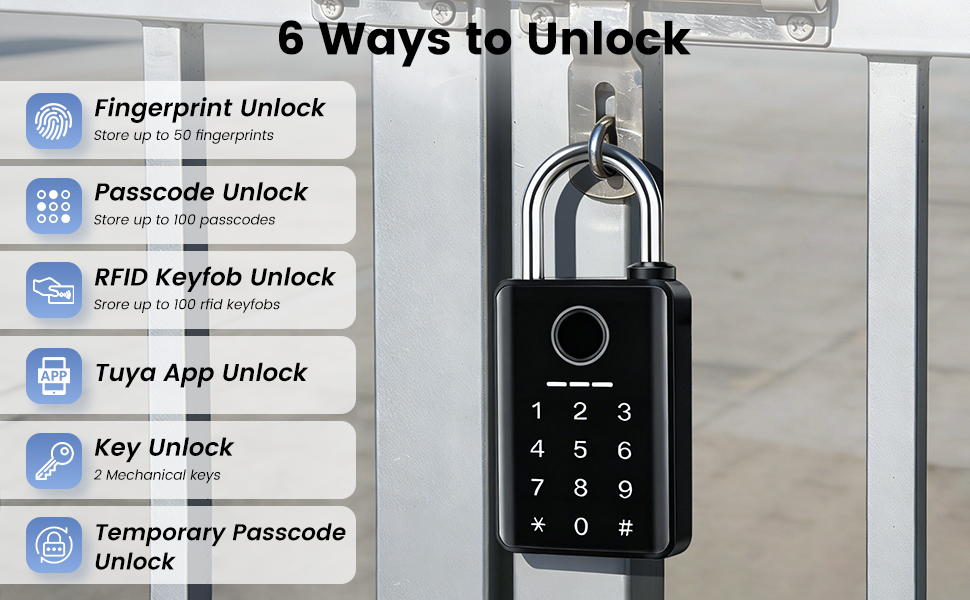 heavy duty smart padlock