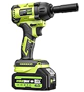 Robustrue Cordless Impact Wrench, 406Ft-lbs (550N.m) Brushless 1/2 inch Impact gun