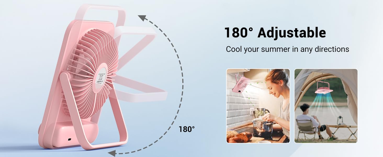 desktop small fan portable desk fans rechargeable battery mini travel essentials quiet women table