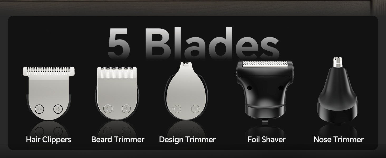 5-in-1 Barber Hair Clippers