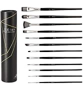 Elan Paint Brush Set, 12 Oil Paint Brushes for Acrylic Painting, Paint Brush Set, Watercolor Brus...