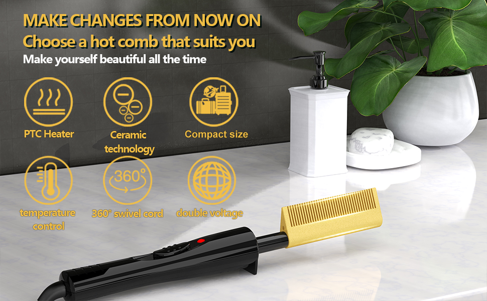 hot comb,hot comb for wigs straightening comb hot comb for black women