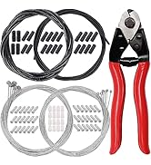 weideer 87 Pcs Bike Brake Cable Shifter Cable Cable Housing with Cable Cutter Bike Cable End Caps...