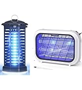 YISSVIC Bug Zapper Outdoor Plug in Plus 20W Bug Zapper Replaceable Double-Sided Electric Grid