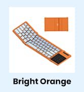 Bright orange foldable keyboard
