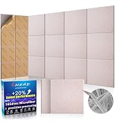 BSHEAD 10 pcs 165dtex Microfiber Acoustic Panels ï¼?Self-Adhesive Soundproof Wall Panels, 12 x 12 x...