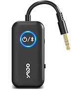 YMOO Bluetooth 5.3 Transmitter Receiver for TV/Airplane to 2 Headphones, Wireless Audio Adapter w...