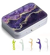Gerkia Dental Floss Portable Case, Easy to Store Floss Picks of Various Sizes, Portable Dental Fl...