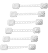 Fursafe&amp;Q Child Safety Cabinet Proofing, Baby Cabinet Locks Adhesive Adjustable Child Safety Stra...