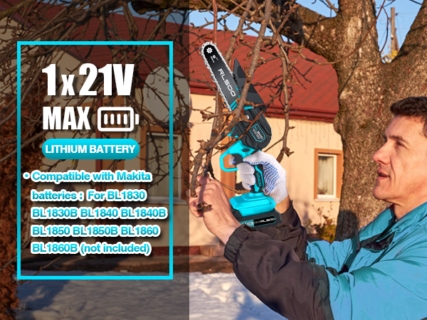 One battery mini chainsaw cordless