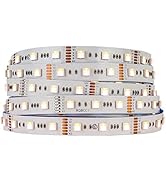 BTF-LIGHTING RGBCCT 5 Colors in 1 LED 5050SMD RGBWW RGB+Dimmable Tunable Color Temperature 2700K-...