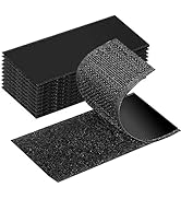 10 Sets Hook and Loop Fastener Tapes with Adhesive Back, 2" x 4" Heavy Duty Double Sided Sticky S...