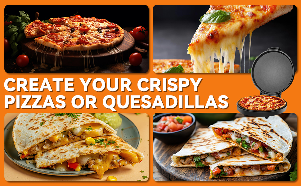 Create Your Crispy Pizzas Or Quesadillas