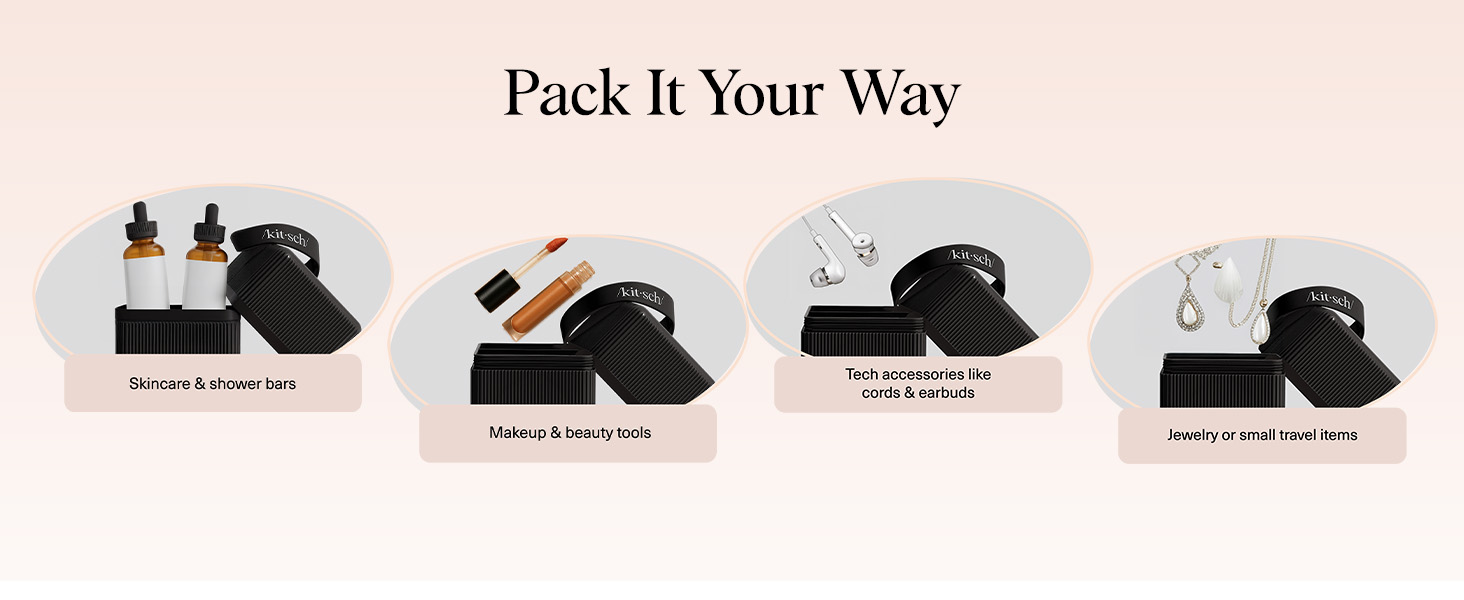 Kitsch 2-Compartment Travel Soap Case