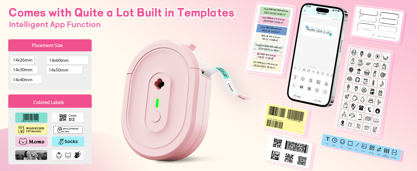 label maker machine with tape label printer labeler label machines christmas gifts stocking stuffers