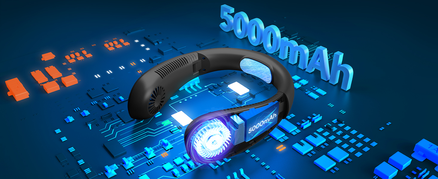 2023 upgraded Neck Fan, Portable Neck Fan, Personal Fan, Portable Fan, Neck Air Conditioner