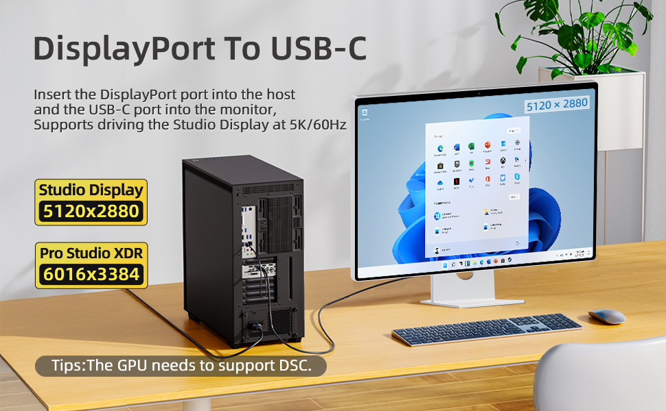 displayport to usb c cable