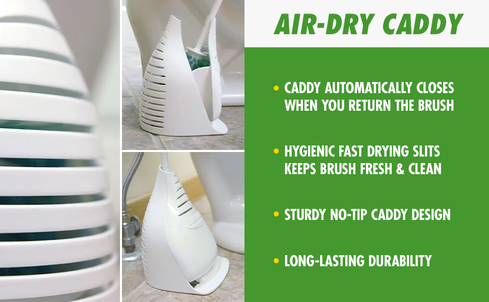 Libman Designer Toilet Bowl Brush and Caddy Holder Set