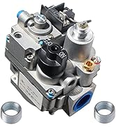 MCAMPAS Gas Fryer Repair Parts 700 Series Millivolt Gas Valve Replacement Parts for Robertshaw 70...