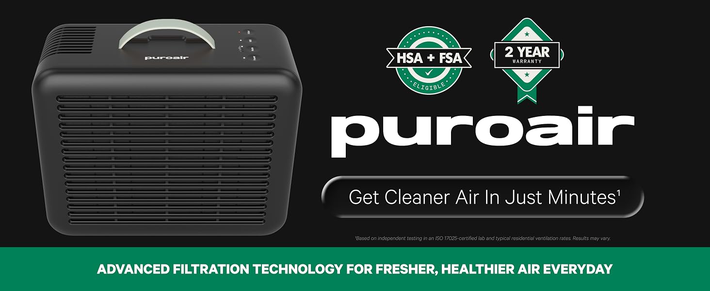 PuroAir Air Purifier 100i Smart Air Purifier for Bedroom