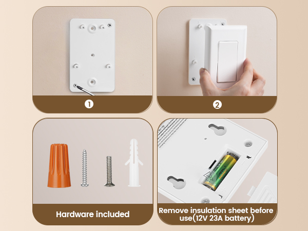 wireless light switch and receiver kit