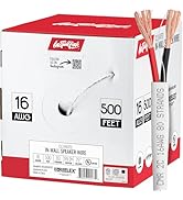 Install Link 16 AWG Gauge in-Wall Speaker Wire - UL CL3 Rated (500 FT) Oxygen Free Copper (OFC)