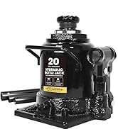 BIG RED Torin Hydraulic Stubby Low Profile Car Bottle Jack for Auto Repair and House Lift, 20 Ton...
