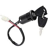 Ignition Key Switch Lock 2 Wire - Key Switch Starter Parts for Electric Trike and Scooter, Golf C...