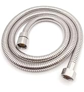 Plurvix 59-Inch Bidet Sprayer Hose, 1.5m Stainless Steel Replacement Hose with 1/2" Connectors, U...