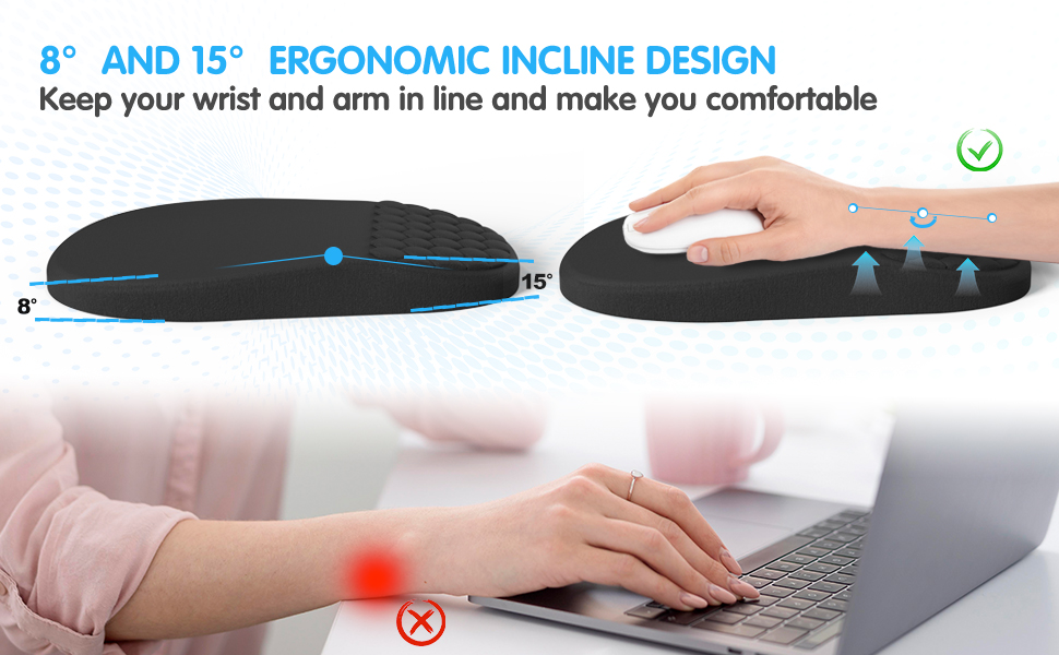ergonomic mouse pad