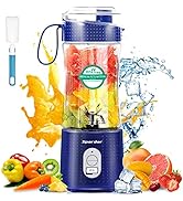 Spardar Portable Blender for Shakes and Smoothies with USB, 4000mAh Portable Blender 6pcs 3D Blad...