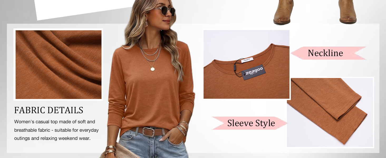 crewneck top for women