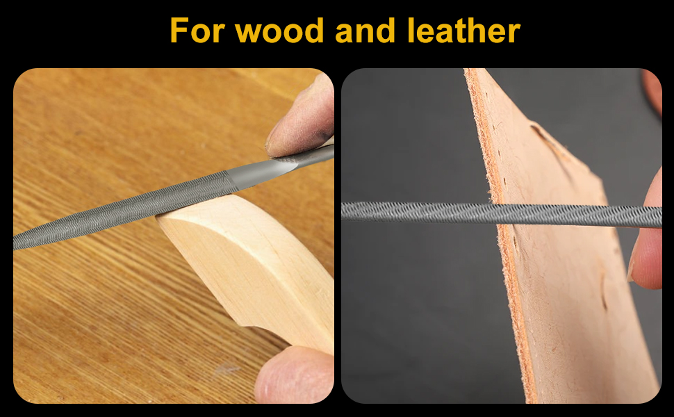 Hand file for wood and leather