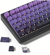 dagaladoo Double Shot PBT keycaps Set,Shine Through keycaps 60% 75%,Cherry Profile Keyboard keyca...