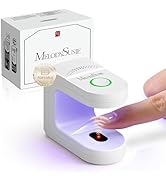 MelodySusie Pocket-Sized Cordless UV Nail Lamp, P-ART04G Rechargeable Mini Hands-Free UV LED Ligh...