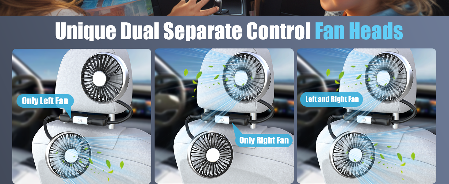 headrest fan for backseat