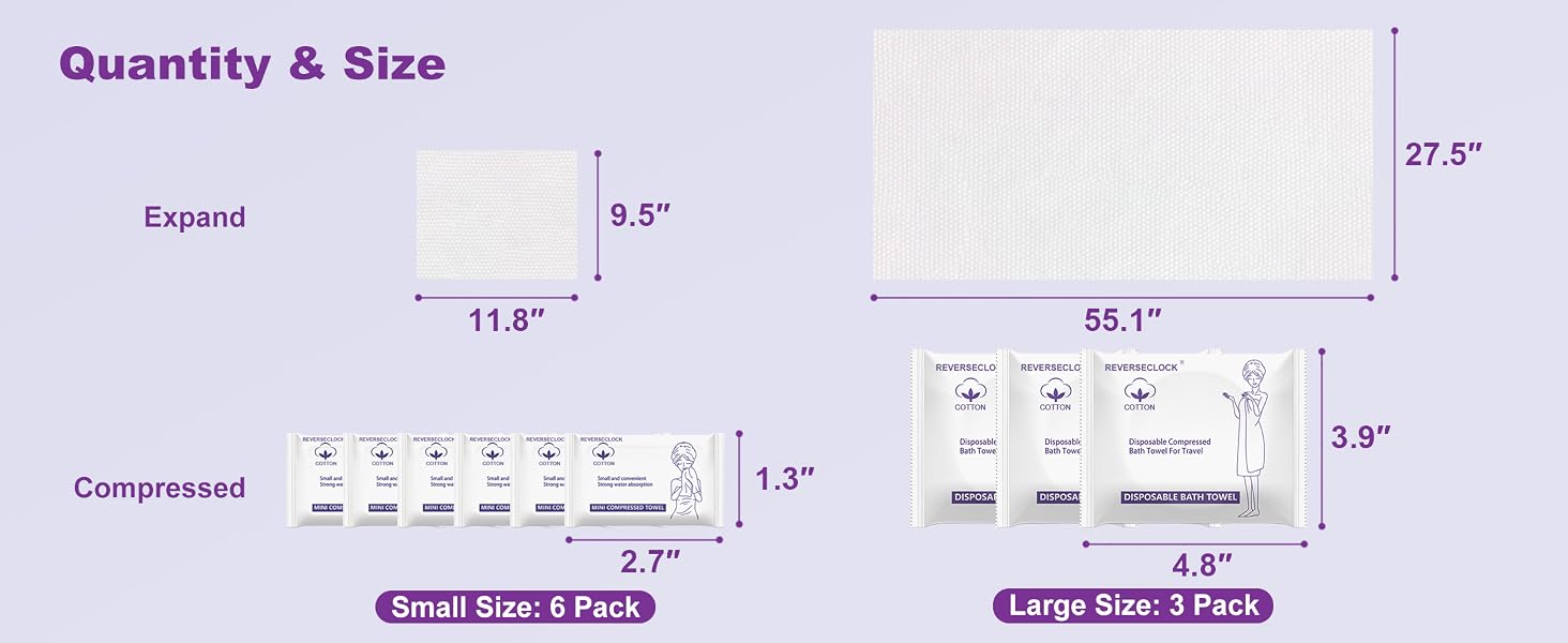 2 Sizes Towels Suitable for Many Needs