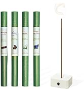 Natural Incense Sticks with Holder - Wood for Meditation&amp;Yoga, Handmade Long Lasting 30 Minutes B...
