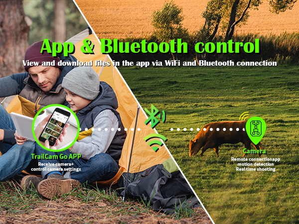 WiFi Bluetooth App Control trail cameras