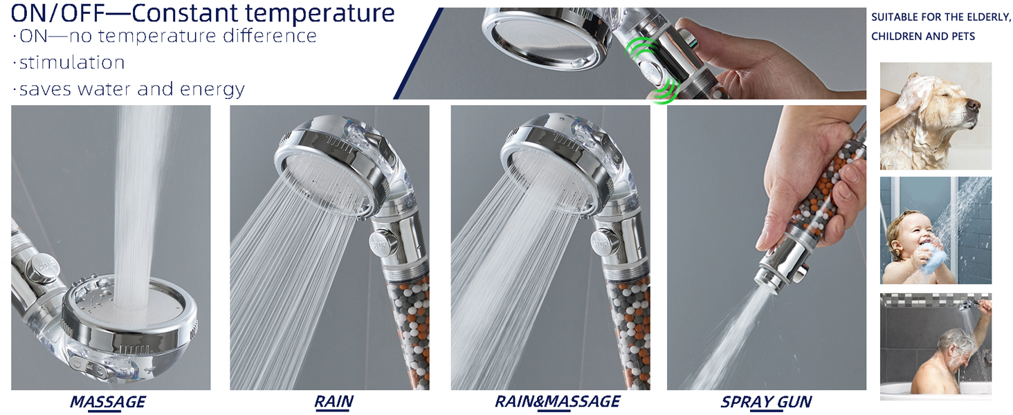 Hard water filtered showerhead
