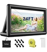 Outdoor Movie Screen, Taotique 24 Feet Inflatable Projector Screen Large Video Projection Screens...
